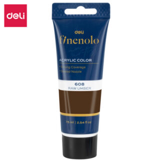 Akrüülvärv DELI Finenolo 75ml, pruun