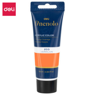 Akrüülvärv DELI Finenolo 75ml, tume oranž