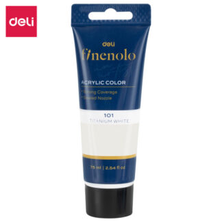 Akrüülvärv DELI Finenolo 75ml, valge