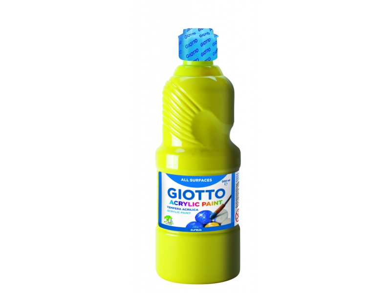 Akrüülvärv Fila Giotto 500ml, pudelis kollane