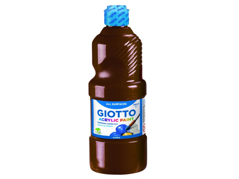 Akrüülvärv Fila Giotto 500ml, pudelis pruun
