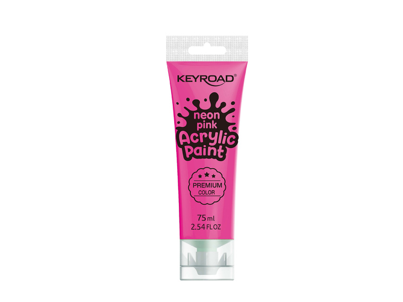 Akrüülvärv Keyroad 75ml, neoon roosa