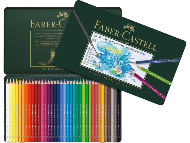 Akvarell-kunstipliiatsid Faber-Castell Albrecht Dürer 36 värvi