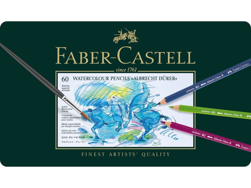 Akvarell-kunstipliiatsid Faber-Castell Albrecht Dürer 60 värvi - Pilt 2