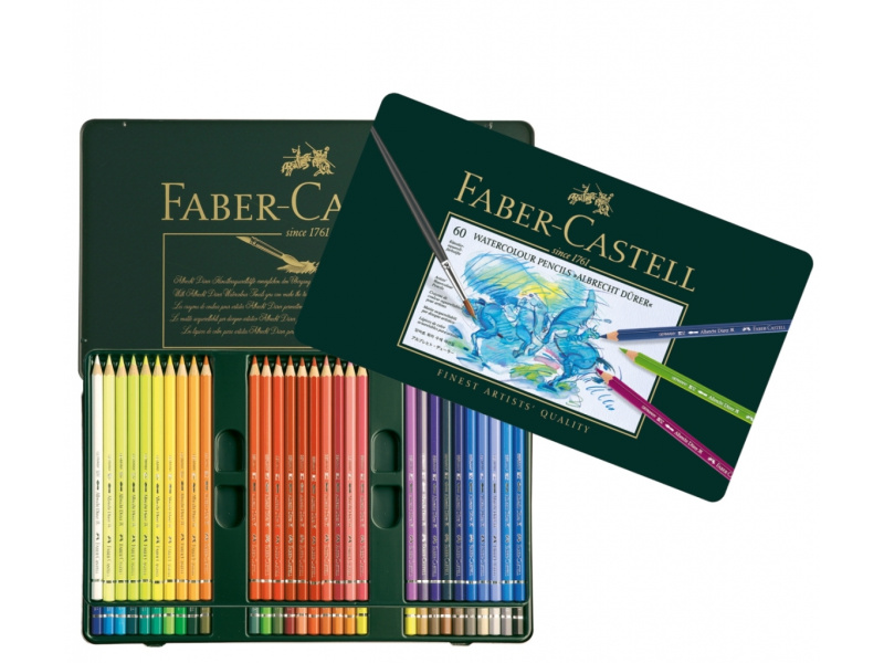 Akvarell-kunstipliiatsid Faber-Castell Albrecht Dürer 60 värvi
