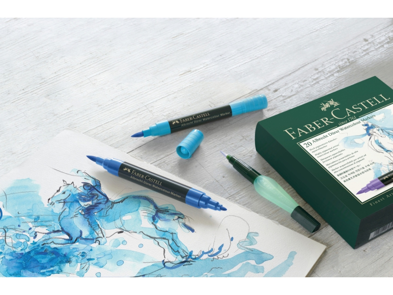 Akvarellimarker Faber-Castell Abrecht Dürer 5-värvi - Pilt 3
