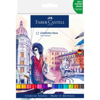 Akvarellimarker Faber-Castell Gofa Aqua 12-värvi