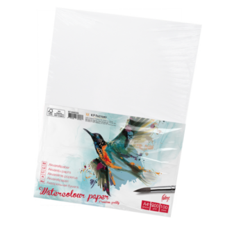 Akvarellipaber A4/220g, lahtised lehed 100L