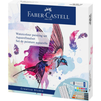 Akvarellvärv Faber-Castell 12 värvi 9ml + lisad