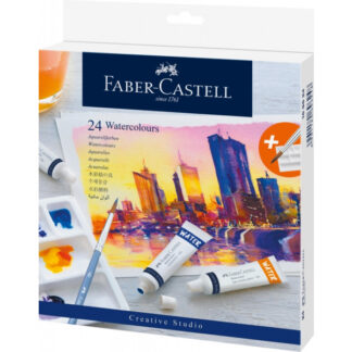 Akvarellvärv Faber-Castell 24 värvi 9ml