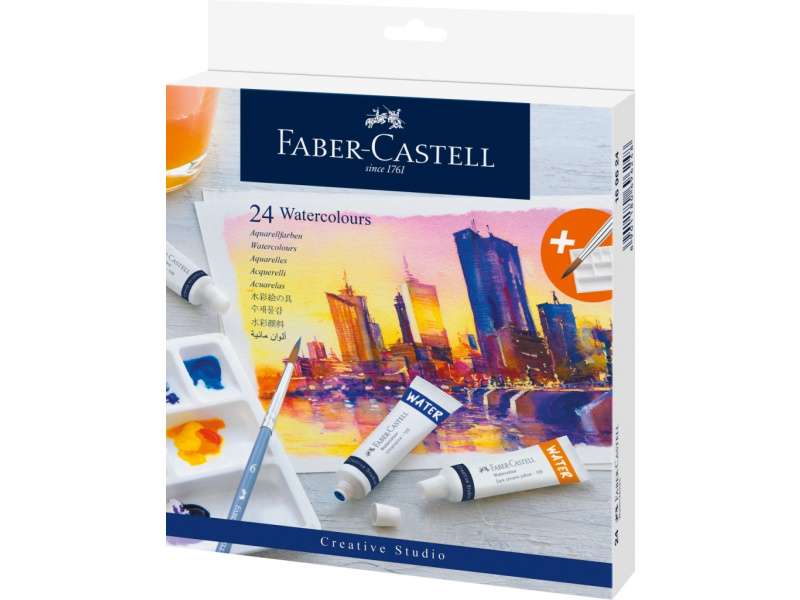 Akvarellvärv Faber-Castell 24 värvi 9ml