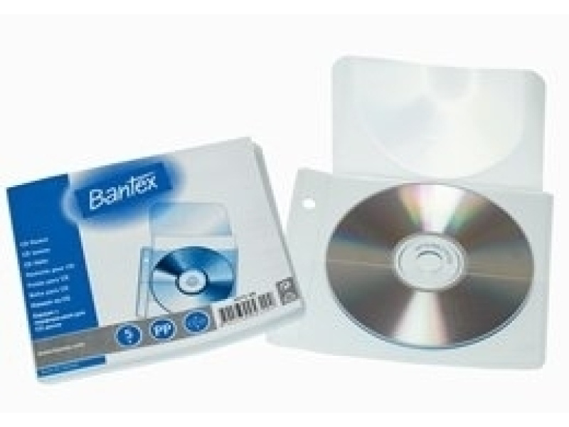CD-taskud Bantex Perforated, Transparent, Antistaatilised - Pilt 2