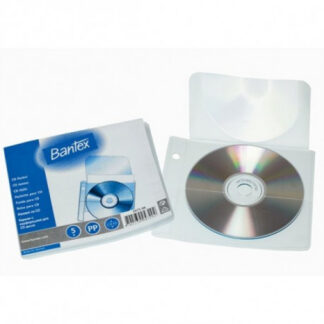 CD-taskud Bantex Perforated, Transparent, Antistaatilised