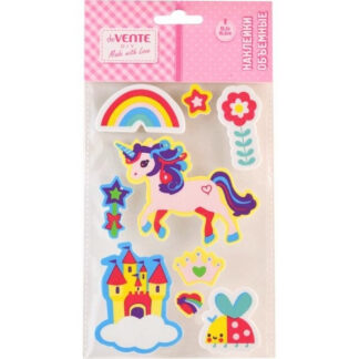 Dekoratiivsed 3D kleepsud deVENTE Unicorn world