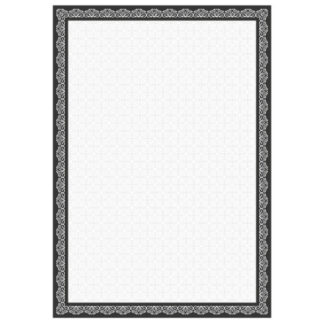 Diplomi põhjad College kartong A4/25, 170g/m², must raam