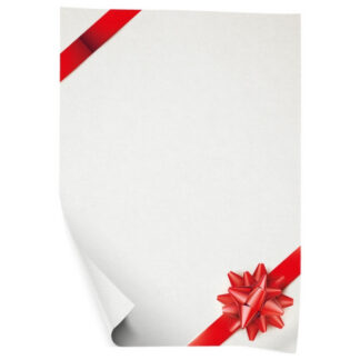 Diplomi põhjad College kartong A4/25, 170g/m², punane rosett