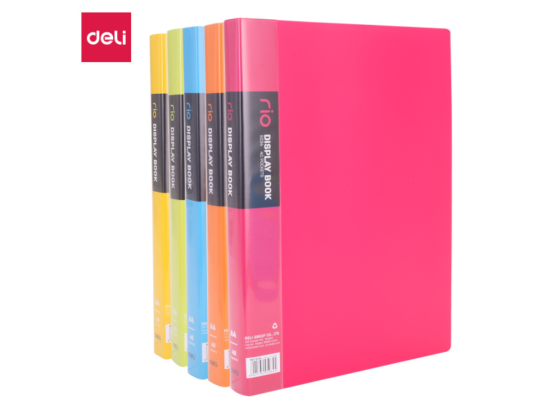 Esitluskaaned DELI A4 40-taskut, assortii