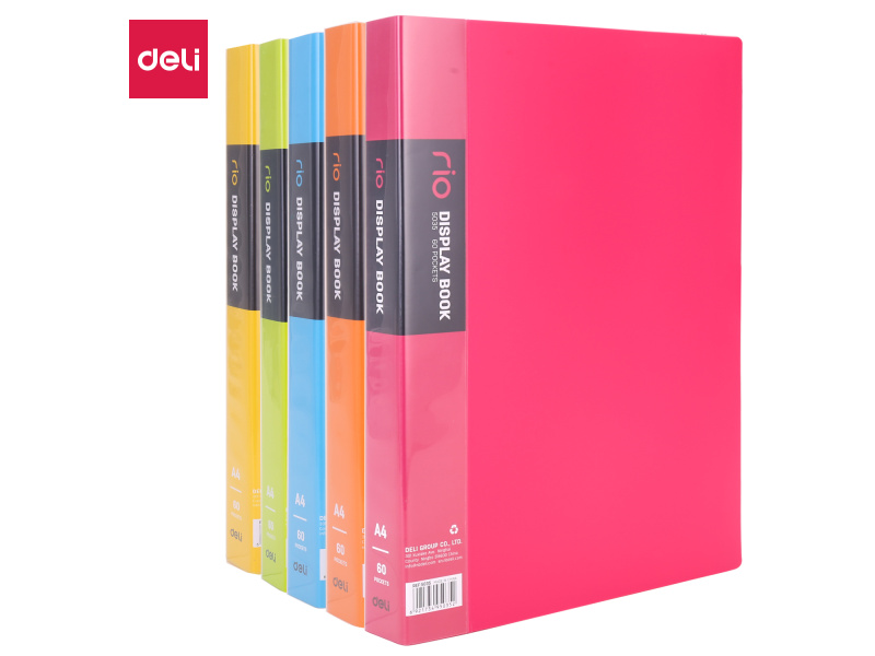 Esitluskaaned DELI A4 60-taskut, assortii