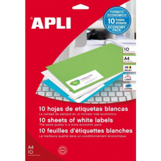 Etiketid Apli 12918 210x148mm A4/10L