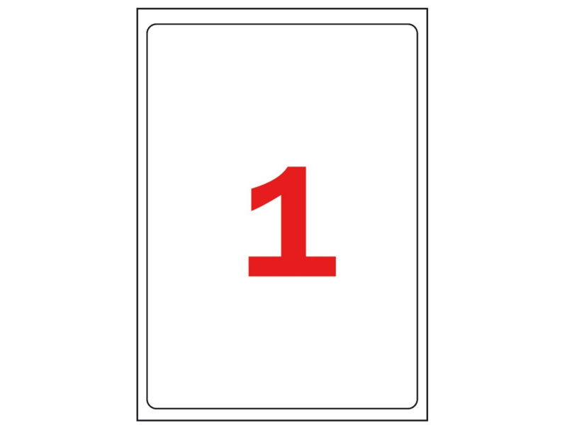 Etiketid Apli 2412 199,6x289,1mm A4/100L