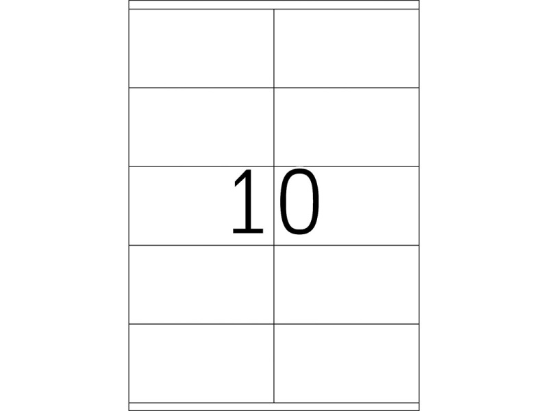 Etiketid College 105x57mm A4/100L, valge