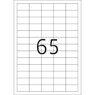 Etiketid College 38x21,2mm A4/100L, valge