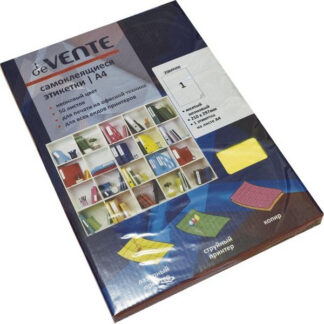 Etiketid deVENTE 210x297mm A4/50L neon kollased