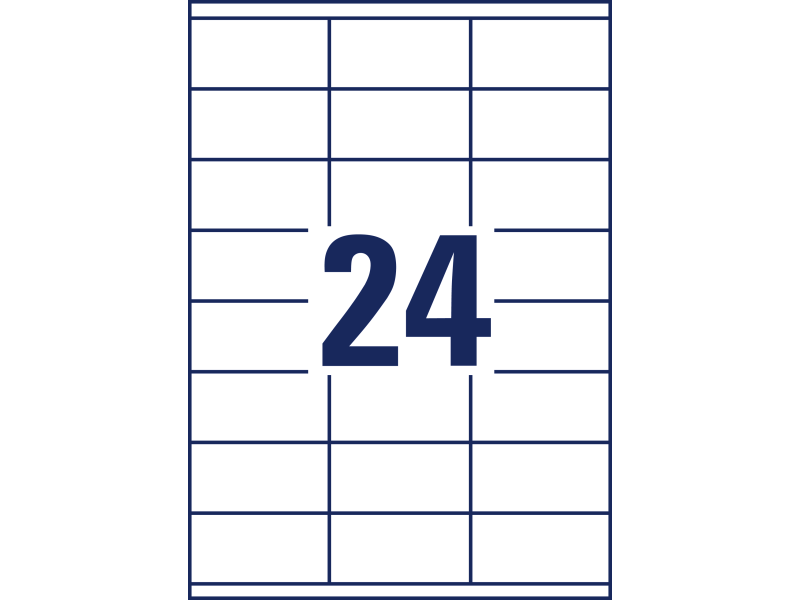 Etiketid Zweckform 3422 70x35mm A4/100L - Pilt 2