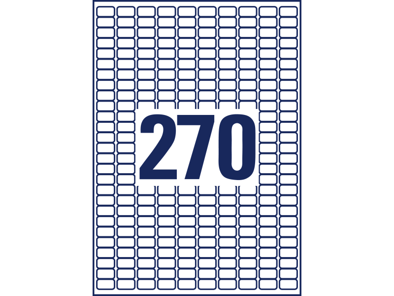 Etiketid Zweckform L4730REV-25 17,8x10mm A4/25L - Pilt 2