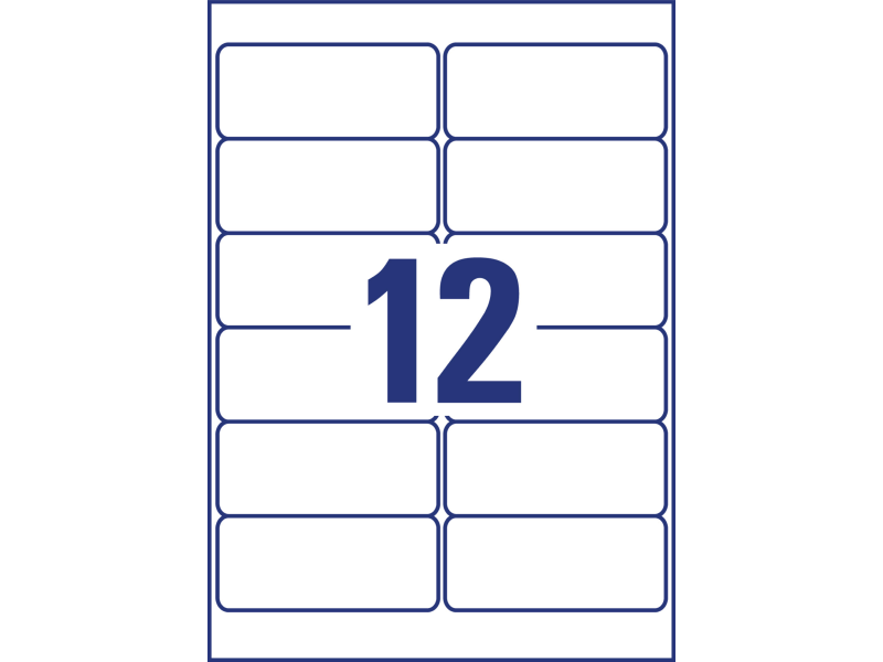 Etiketid Zweckform L4776REV-20 99,1x42,3mm A4/20L polüester ilmastikukindel, eemaldatav, valge - Pilt 2