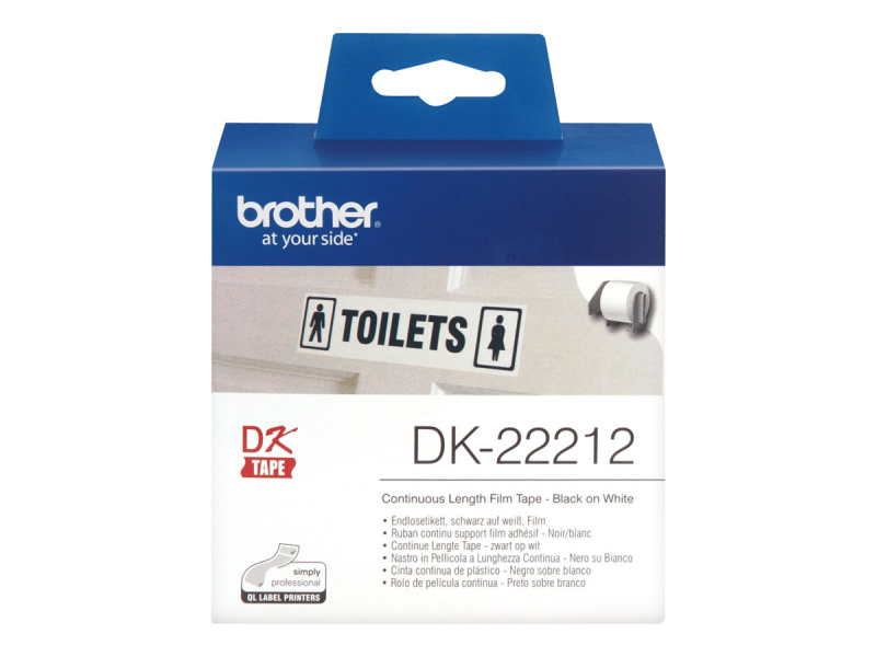 Etiketiklint Brother "DK22212", White, Pidev rull - Pilt 2