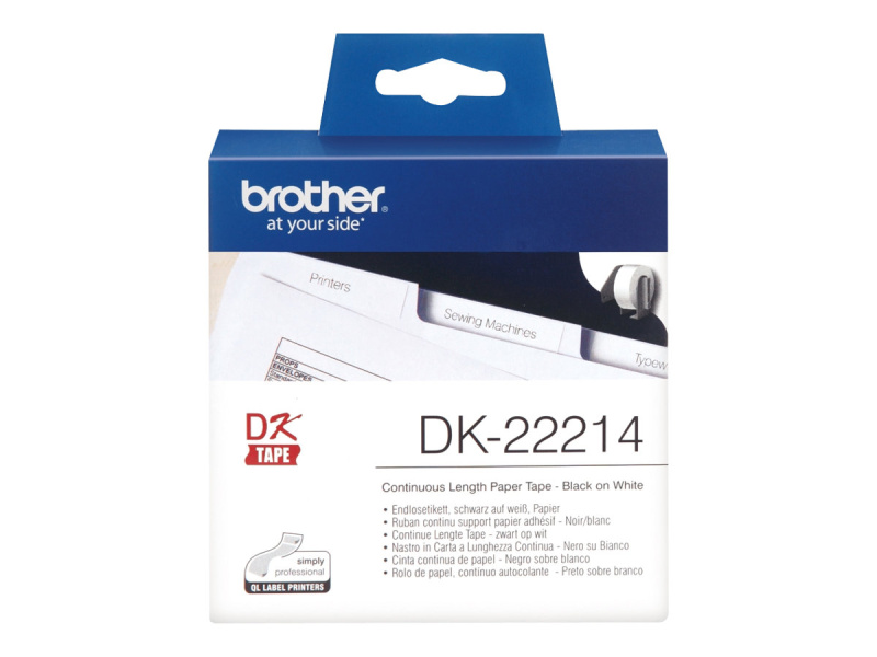 Etiketilint Brother "DK22214", White, Lõputu Printimine - Pilt 3