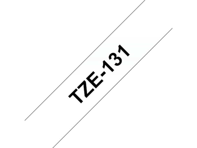 Etiketilint Brother "TZe-131", Black on Clear, Laminated - Pilt 3