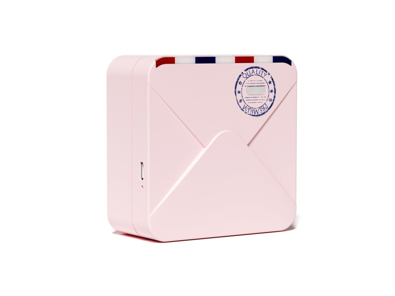 Etiketiprinter M02s TT 300dpi, bluetooth, kaasaskantav, roosa