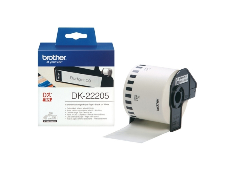 Etiketirull Brother "DK22205", White, Pidev