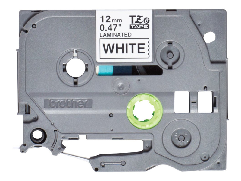 Etikettlint Brother "TZe-231S2", Black on White, Lamineeritud