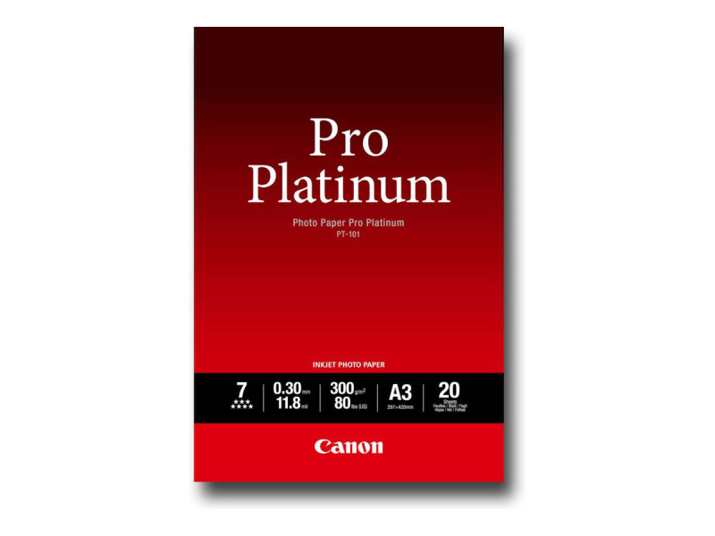 Fotopaber Canon "PT-101 Pro Platinum", White, Pleekimiskindlus