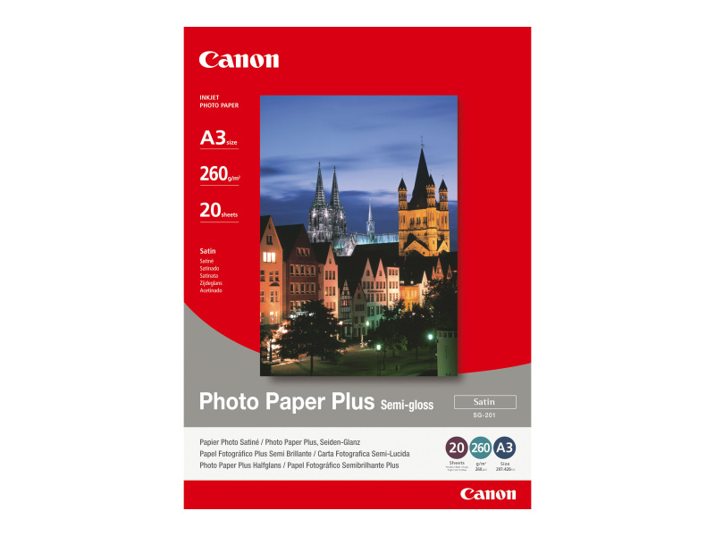 Fotopaber Canon "SG-201", White, 260 g/m², Pooläikiv