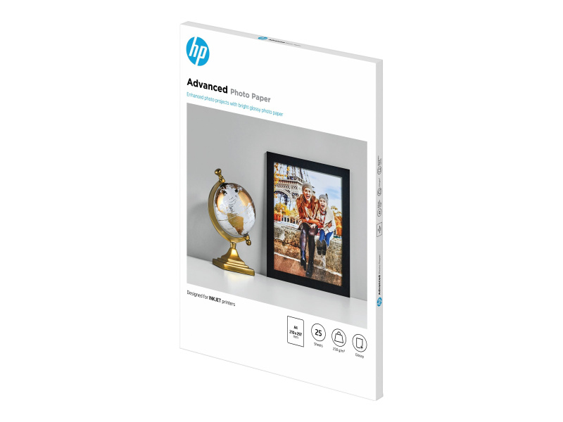 Fotopaber HP "Advanced Glossy", White, 250gsm, Pleekimiskindel - Pilt 3