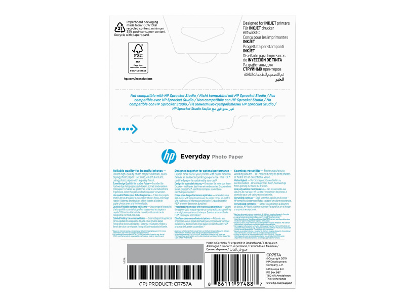 Fotopaber HP "Everyday Glossy", White, 200gsm, Lai Ühilduvus - Pilt 3