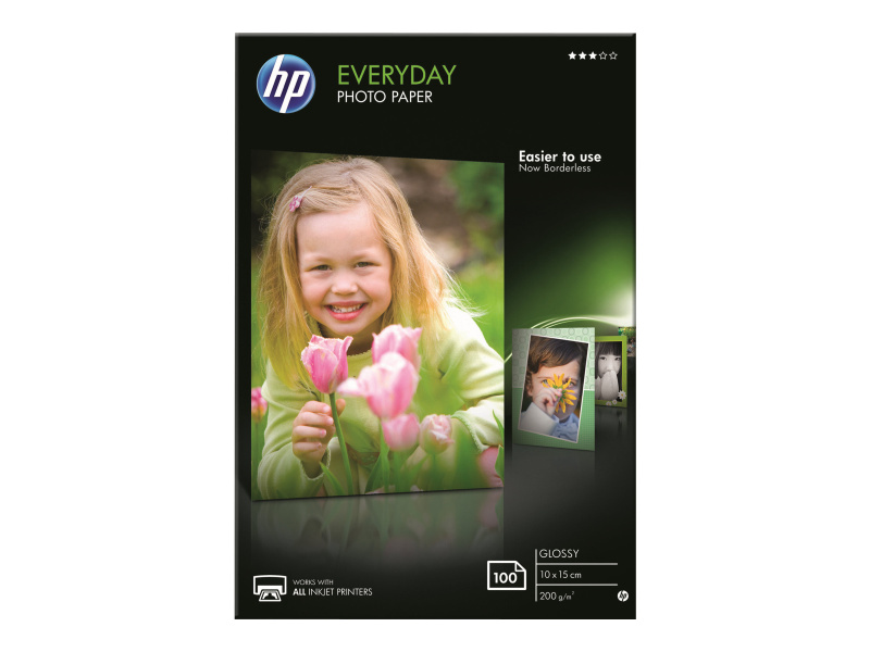 Fotopaber HP "Everyday Glossy", White, 200gsm, Lai Ühilduvus
