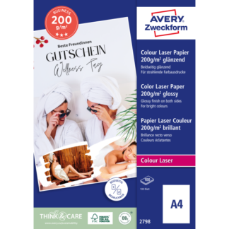 Fotopaber Zweckform 2798 A4/200g/100L läikiv, laser printeritele