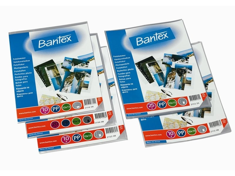 Fototasku Bantex 4-le fotole 10x15 köidetav 0,1mm 1 leht