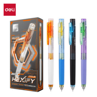 Geelpliiats DELI Hexify ST ots 0,5mm, must tint