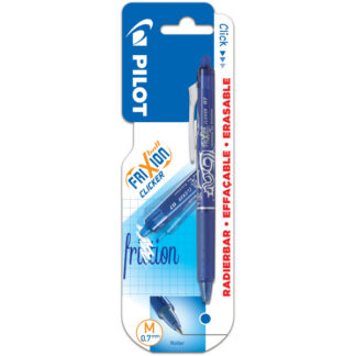 Geelpliiats Pilot Frixion Clicker 0,7 mm kustutav sinine blistris