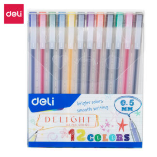 Geelpliiatsite komplekt DELI Delight 0.5mm 12-värvi