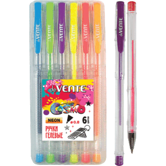 Geelpliiatsite komplekt deVENTE Cosmo Fluo 0.8mm 6-värvi