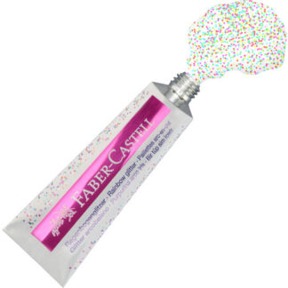Glittergeel Faber-Castell 12ml 2tk/pk vikerkaare glitter