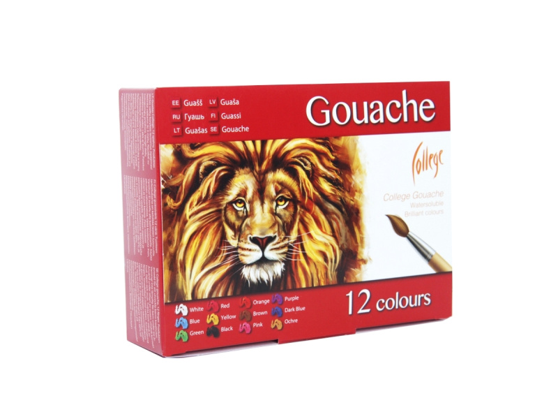 Guass College 12-värvi 240ml - Pilt 5