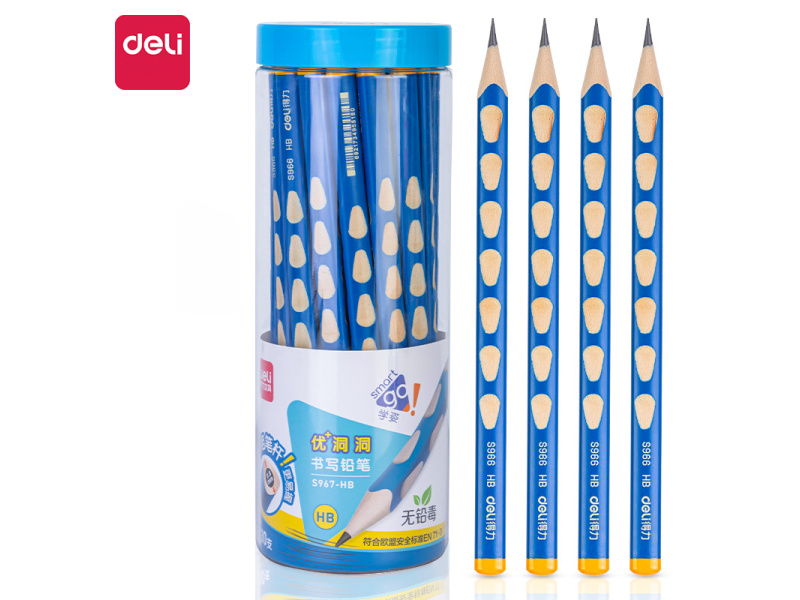 Harilik pliiats DELI 2B Jumbo ergonoomiline kolmnurkne